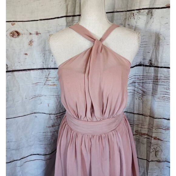 Birdy Grey Kiko Chiffon Dusty Rose Dress Size Small NWT - Picture 6 of 7